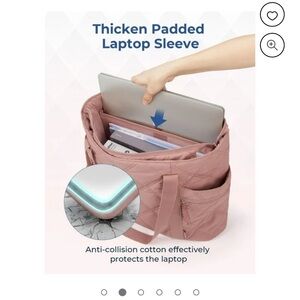 Pink Quilted Tote Bag